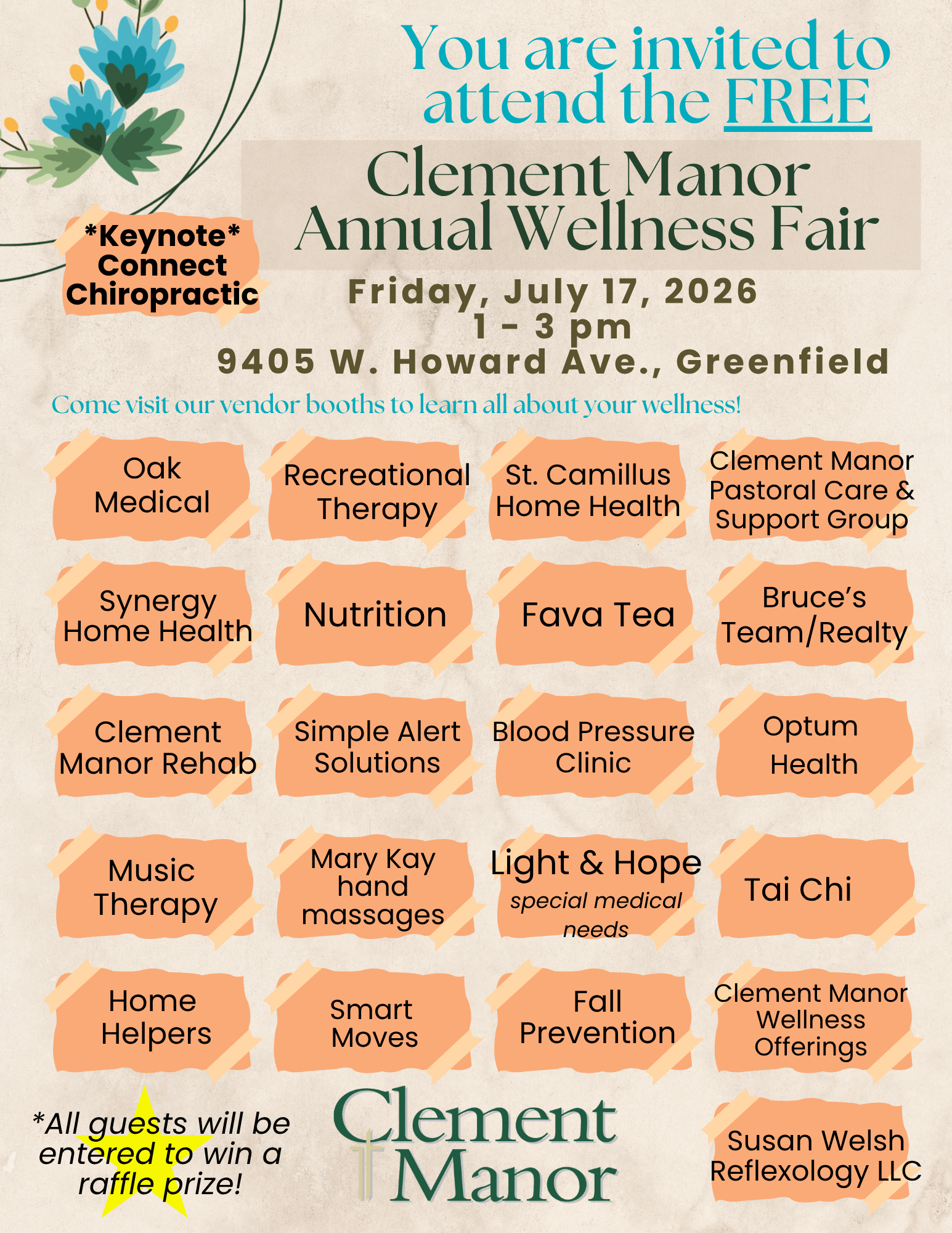 CLEMENT MANOR ANNUAL WELLNESS FAIR