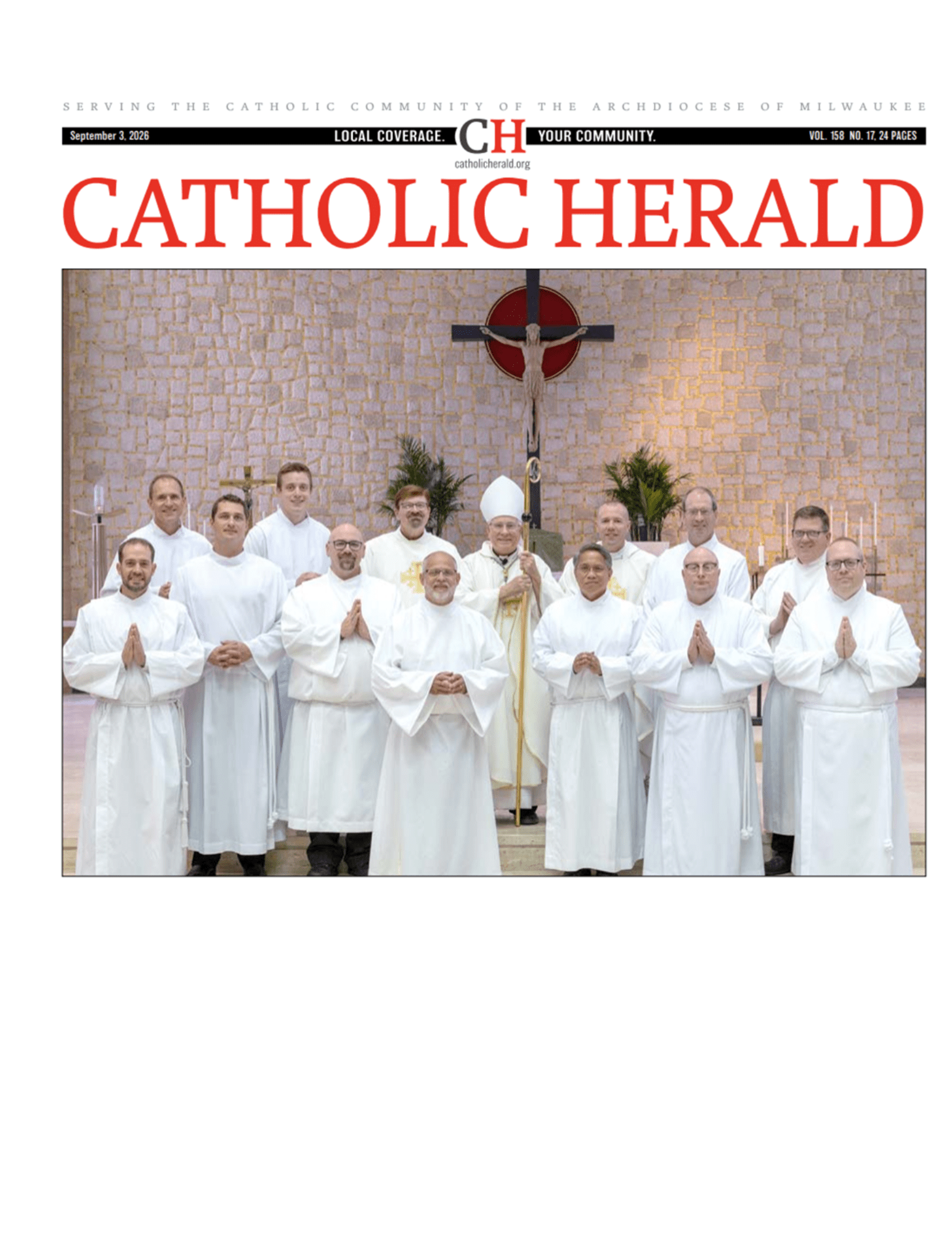 Clement Manor’s Pastoral Care Director, Tom Brefka, is ordained as a Deacon